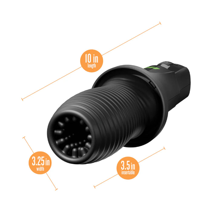 Blush 3rd Base Rechargeable Automatic Vibrating Rotating Stroker With Storage Case
