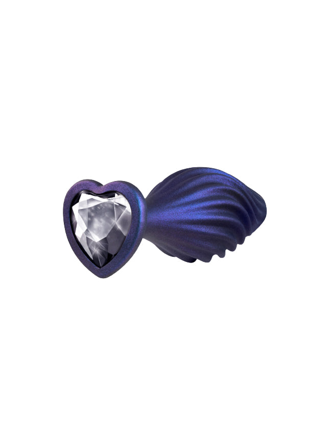 Blush Anal Adventures Matrix Swirling Bling Heart Jewel Butt Plug