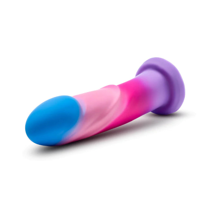 Blush Avant Borealis Dreams Girthy Textured Liquid Silicone Suction Cup Harnessable Dildo