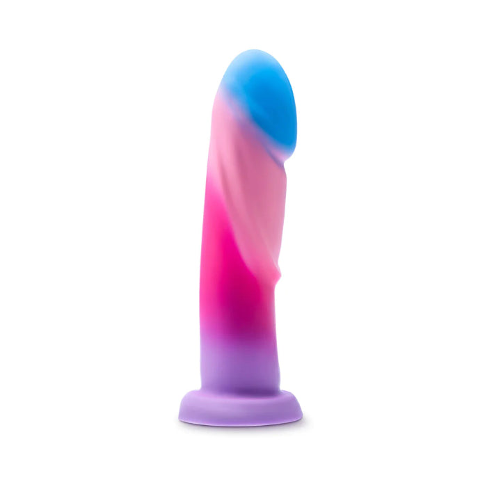 Blush Avant Borealis Dreams Girthy Textured Liquid Silicone Suction Cup Harnessable Dildo
