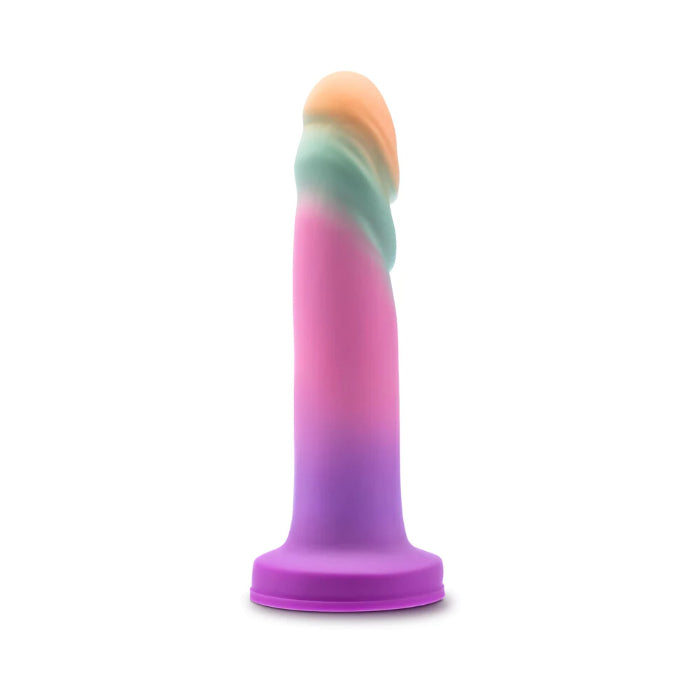 Blush Avant Sunrise Gaze Textured Liquid Silicone Suction Cup Harnessable Dildo