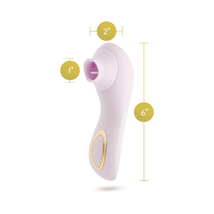 Blush Delice Fleur Air Pulsing Rechargeable Suction and Flicking Tongue Stimulator