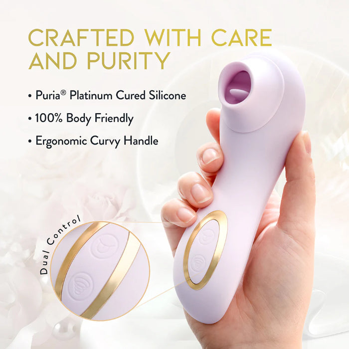 Blush Delice Fleur Air Pulsing Rechargeable Suction and Flicking Tongue Stimulator