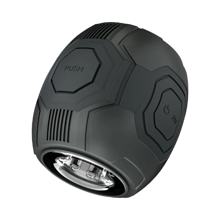 Blush Dome X Vibrating Manual Pressure Control Open Ended Rechargeable Masturbator