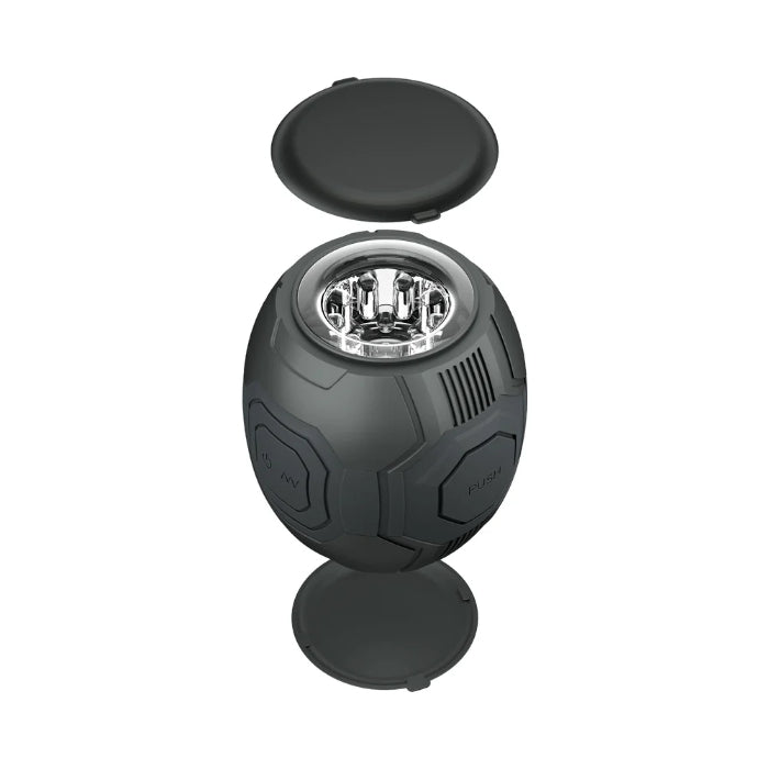 Blush Dome X Vibrating Manual Pressure Control Open Ended Rechargeable Masturbator