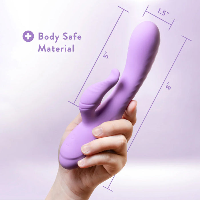 Blush Evelyn Rechargeable Powerful Dual Stimulating Rabbit Style Vibrator