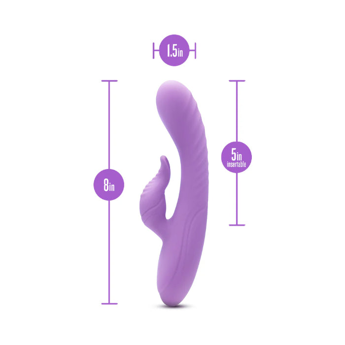 Blush Evelyn Rechargeable Powerful Dual Stimulating Rabbit Style Vibrator