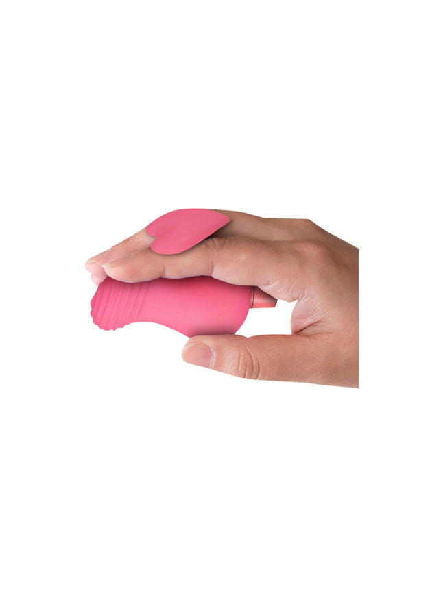 Blush Gaia Eco Love Rechargeable Bullet And Silicone Heart Finger Sleeve