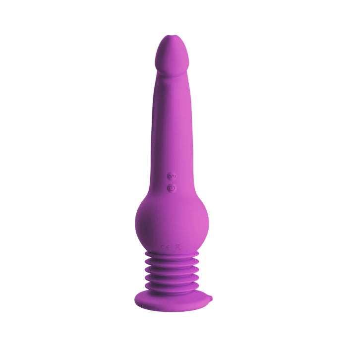 Blush Impressions New York Gyroquake Rechargeable Rumbly Thumping Silicone Suction Cup Dildo