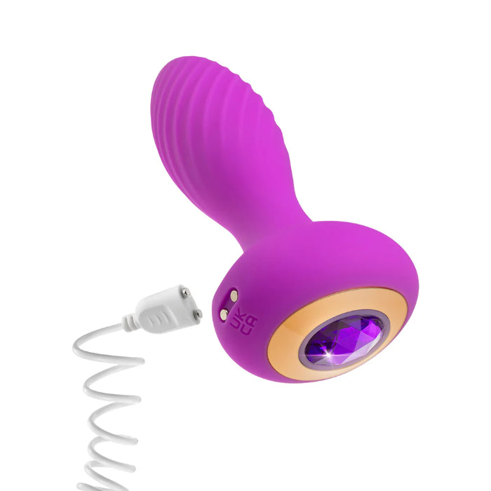 Blush Oh My Gem Rechargeable Vibrating Glowing Amethyst Plug