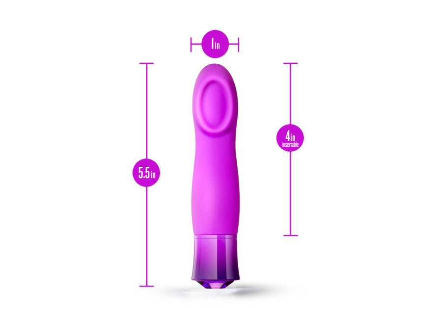 Blush Oh My Gem Charm Rechargeable Warming Silicone Cupped Tip Vibrator