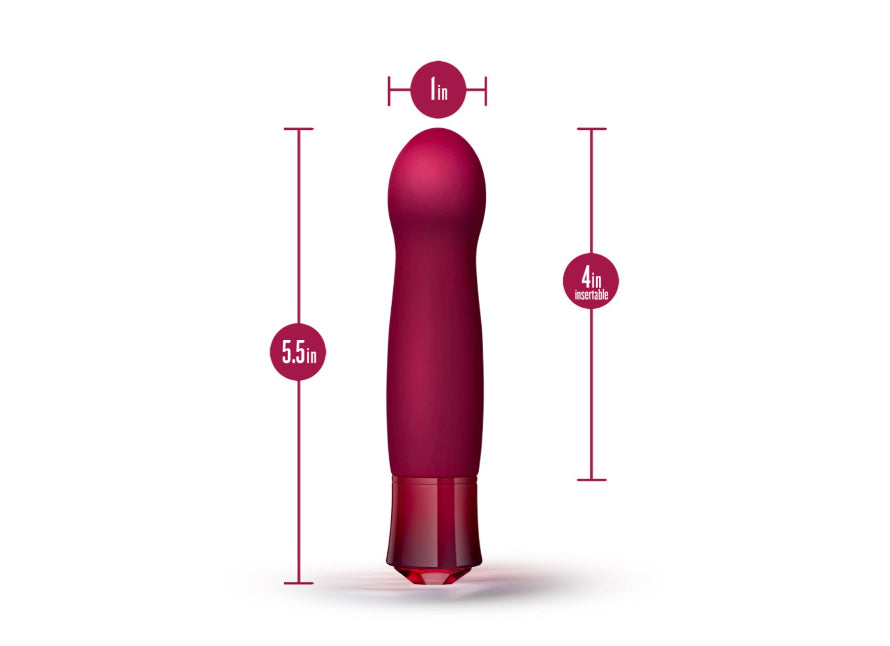 Blush Oh My Gem Classy Rechargeable Warming Silicone Curved G-Spot Vibrator
