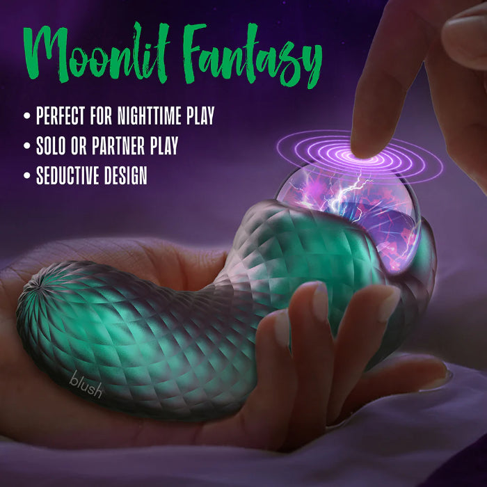 Blush Temptasia Enchanted Serpent Rechargeable Dual Motor Pulse Vibrator With Plasma Globe