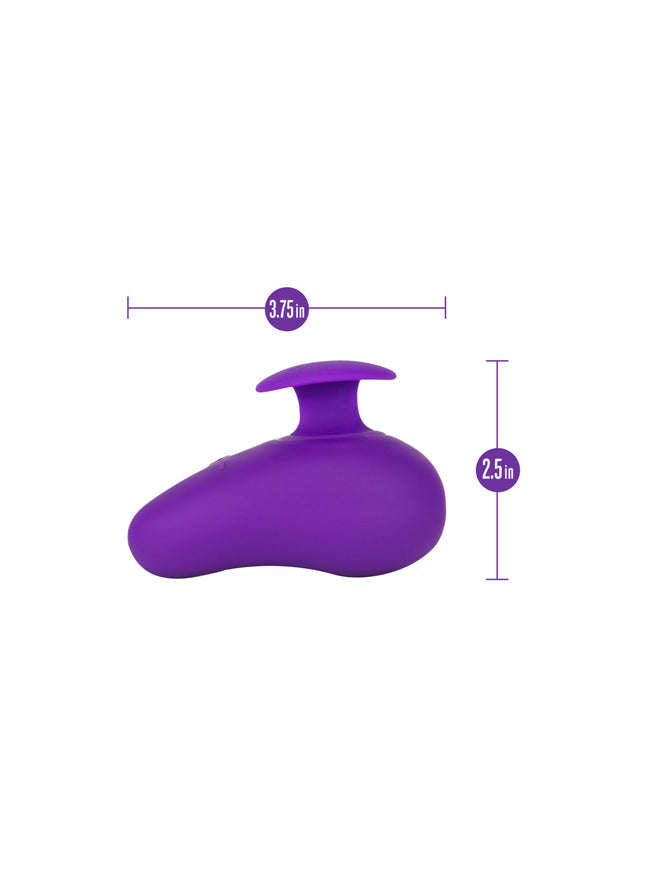 Blush Wellness Palm Sense Rechargeable Waterproof Vibrator With Finger Fin
