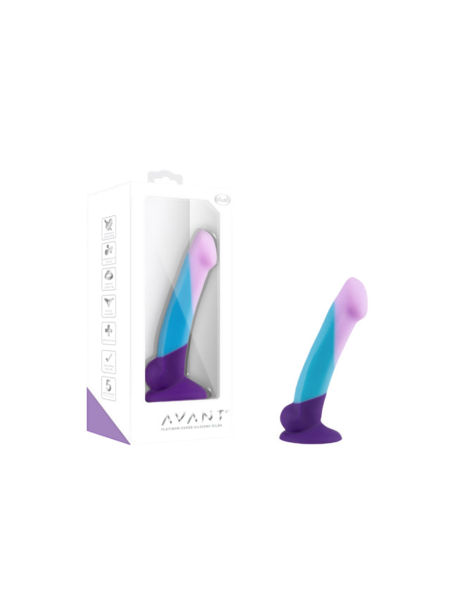 Blush Avant D16 Purple Haze Suction Cup Base Silicone Dildo