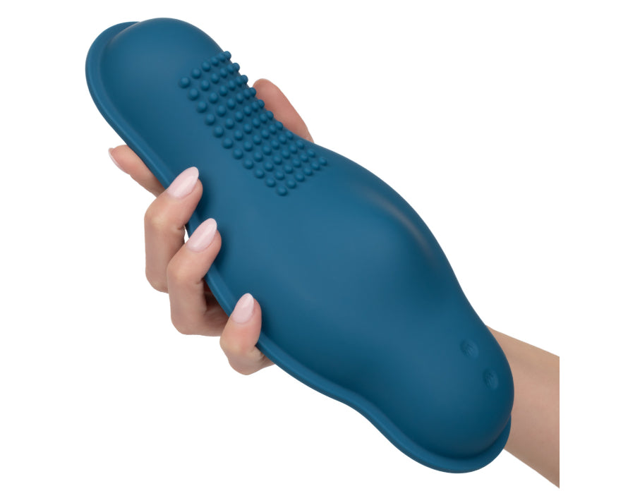 CalExotics Dual Rider Bump And Grind Remote Control Rechargeable Silicone Textured Vibrating Grinding Pad