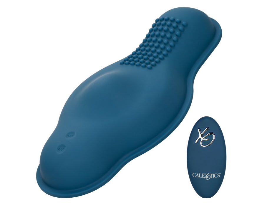 CalExotics Dual Rider Bump And Grind Remote Control Rechargeable Silicone Textured Vibrating Grinding Pad