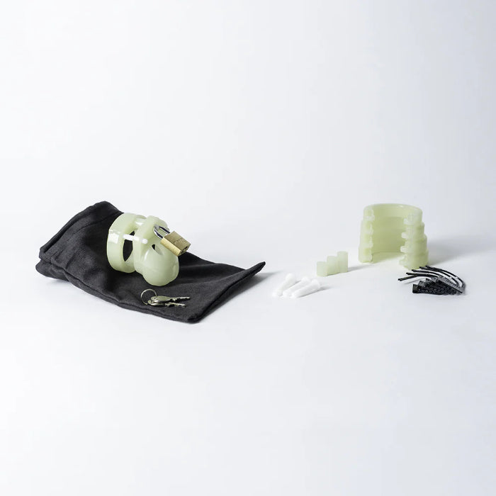 CB-X Glow-in-the-Dark Mini-Me Locking Chastity Cage Kit