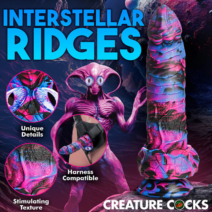 Creature Cocks Alienoid Silicone Fantasy Shaped Harnessable Dildo With Suction Cup