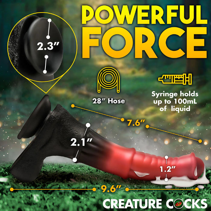 Creature Cocks Centaur Explosion Squirting Silicone Fantasy Shaped Harnessable Dildo With Suction Cup