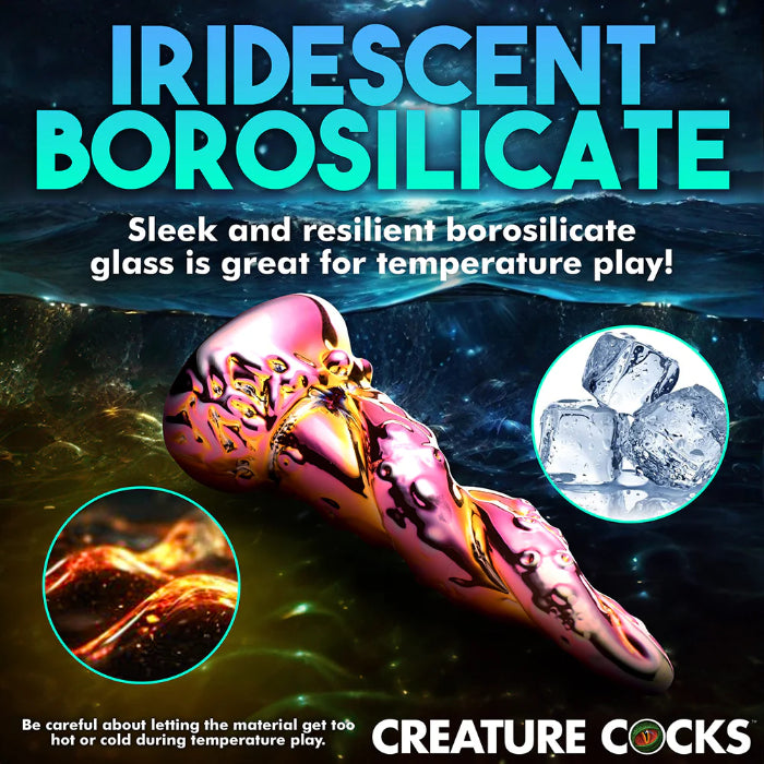 Creature Cocks Enchantress Rainbow Glass Fantasy Shaped Harnessable Dildo