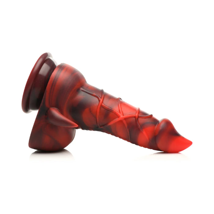 Creature Cocks Horny Devil Demon Silicone Fantasy Shaped Girthy Harnessable Dildo With Suction Cup