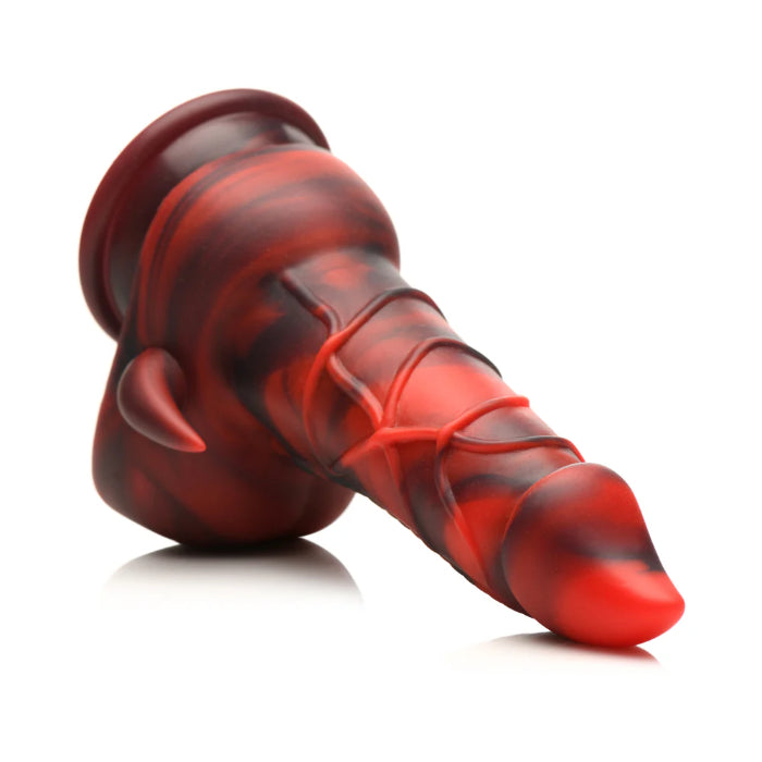 Creature Cocks Horny Devil Demon Silicone Fantasy Shaped Girthy Harnessable Dildo With Suction Cup