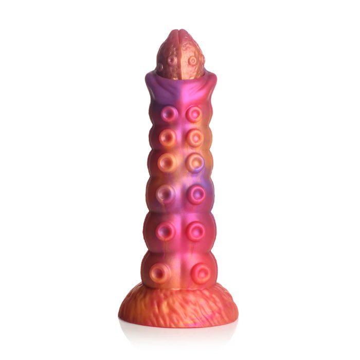 Creature Cocks Nymphoid Tentacle Textured Ovipositor Fantasy Shaped Harnessable Dildo with Silicone Eggs