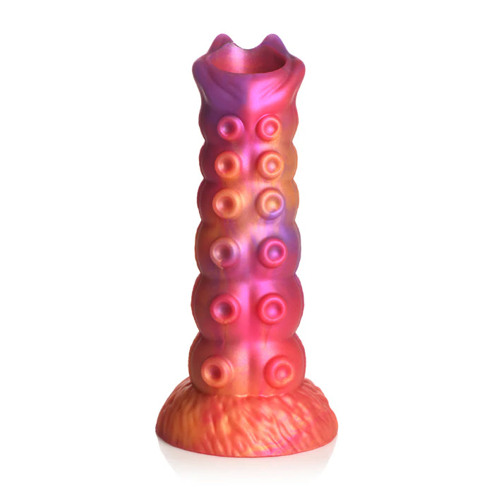 Creature Cocks Nymphoid Tentacle Textured Ovipositor Fantasy Shaped Harnessable Dildo with Silicone Eggs