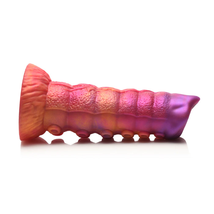 Creature Cocks Nymphoid Tentacle Textured Ovipositor Fantasy Shaped Harnessable Dildo with Silicone Eggs