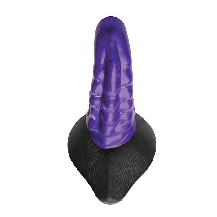 Creature Cocks Orion Invader Veiny Space Alien Fantasy Girthy Curved Harnessable Silicone Dildo with Suction Cup
