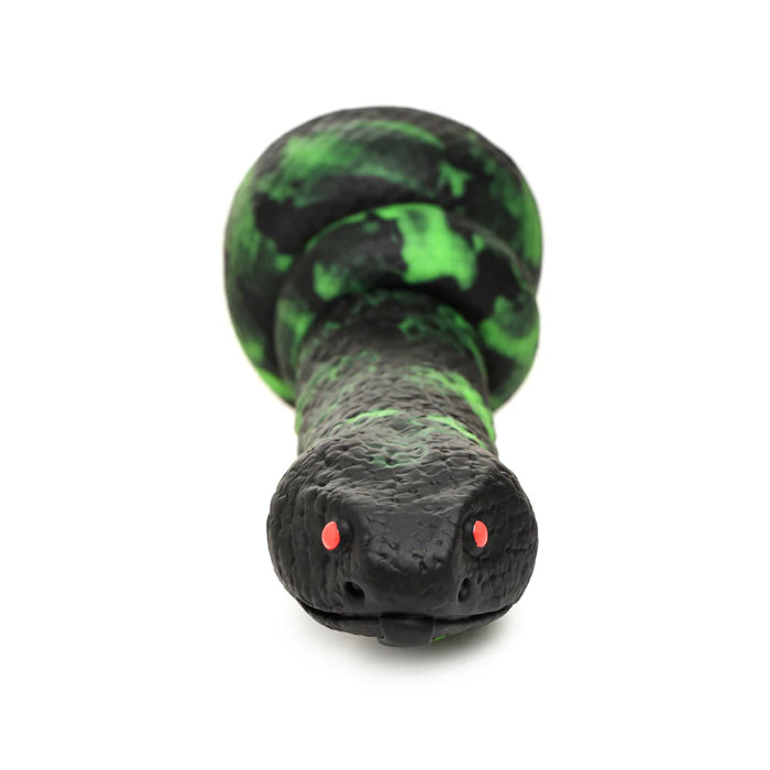 Creature Cocks Python Snake Shaped Girthy Fantasy Harnessable Silicone Dildo with Suction Cup