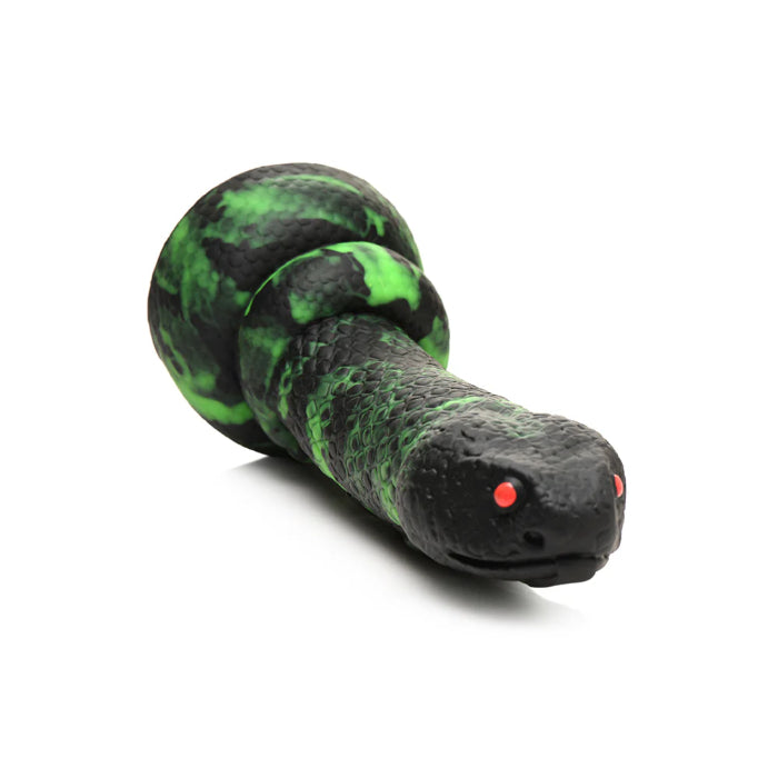 Creature Cocks Python Snake Shaped Girthy Fantasy Harnessable Silicone Dildo with Suction Cup