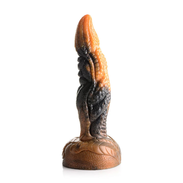 Creature Cocks Ravager Rippled Tentacle Shaped Fantasy Harnessable Silicone Dildo with Suction Cup