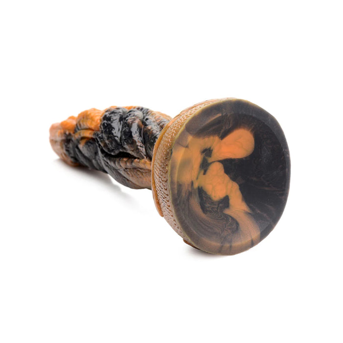 Creature Cocks Ravager Rippled Tentacle Shaped Fantasy Harnessable Silicone Dildo with Suction Cup