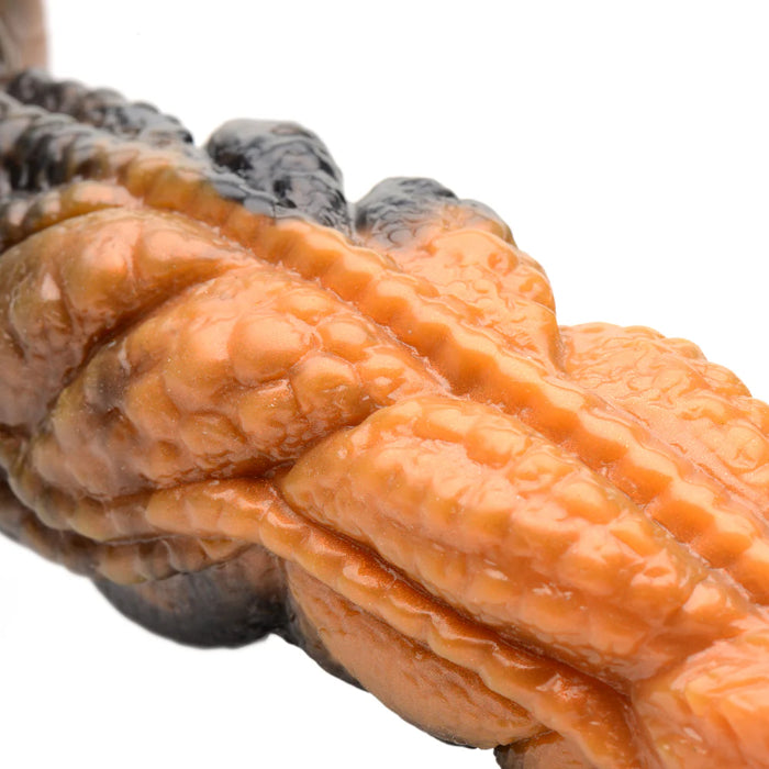 Creature Cocks Ravager Rippled Tentacle Shaped Fantasy Harnessable Silicone Dildo with Suction Cup