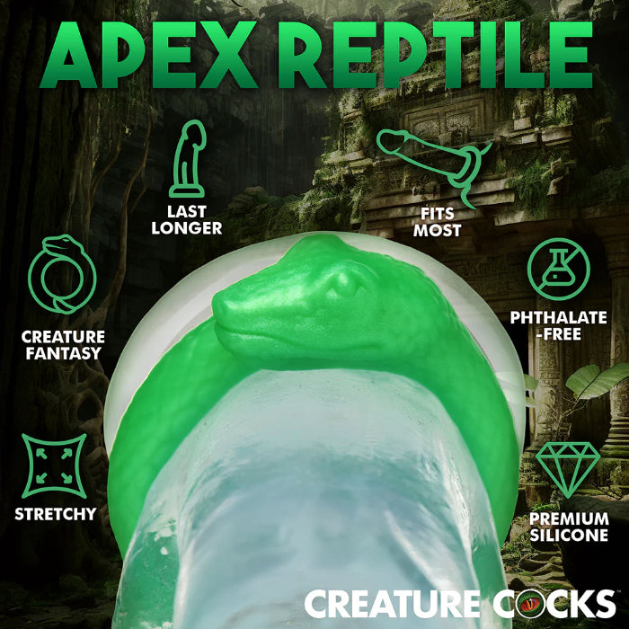 Creature Cocks Serpentine Fantasy Shaped Silicone Cock Ring