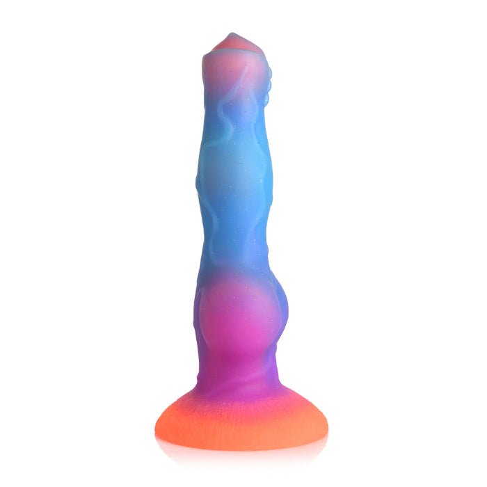 Creature Cocks Space Cock Glow-In-The-Dark Textured Fantasy Shaped Harnessable Silicone Dildo With Suction Cup