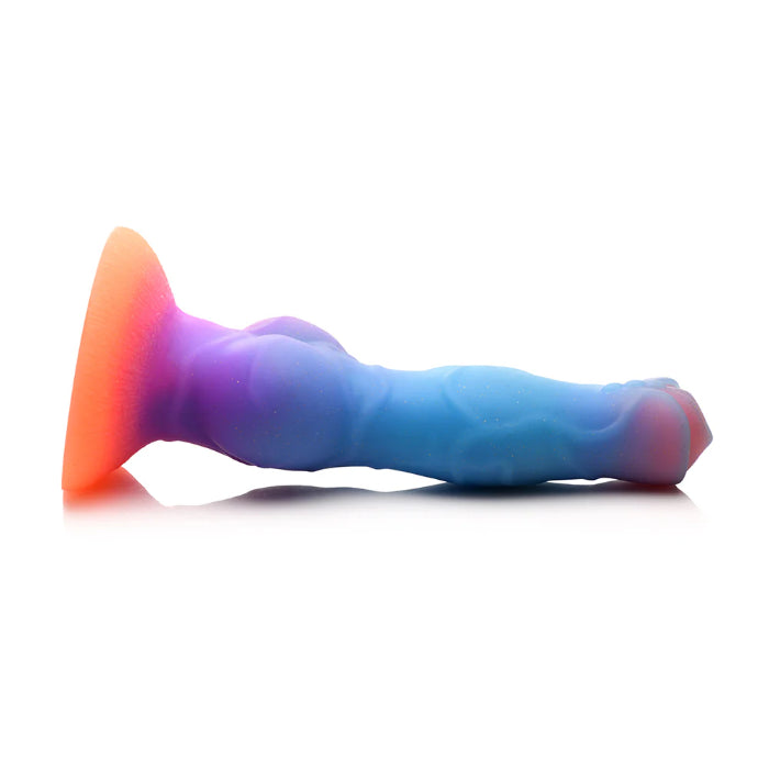 Creature Cocks Space Cock Glow-In-The-Dark Textured Fantasy Shaped Harnessable Silicone Dildo With Suction Cup