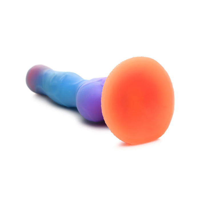 Creature Cocks Space Cock Glow-In-The-Dark Textured Fantasy Shaped Harnessable Silicone Dildo With Suction Cup