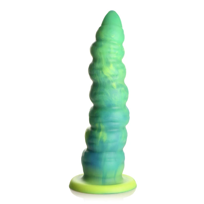 Creature Cocks Squirmer Remote Control Thrusting And Vibrating Silicone Fantasy Shaped Harnessable Dildo With Suction Cup