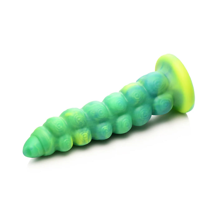 Creature Cocks Squirmer Remote Control Thrusting And Vibrating Silicone Fantasy Shaped Harnessable Dildo With Suction Cup