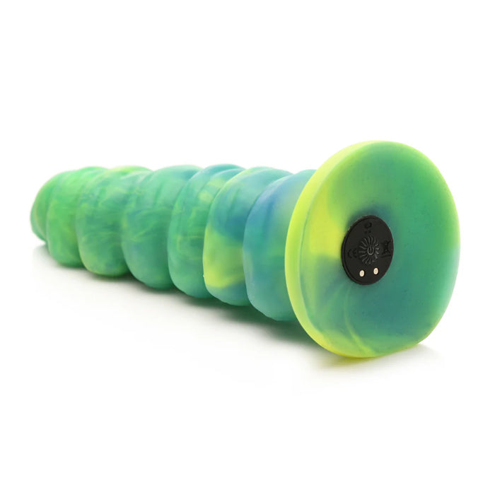 Creature Cocks Squirmer Remote Control Thrusting And Vibrating Silicone Fantasy Shaped Harnessable Dildo With Suction Cup
