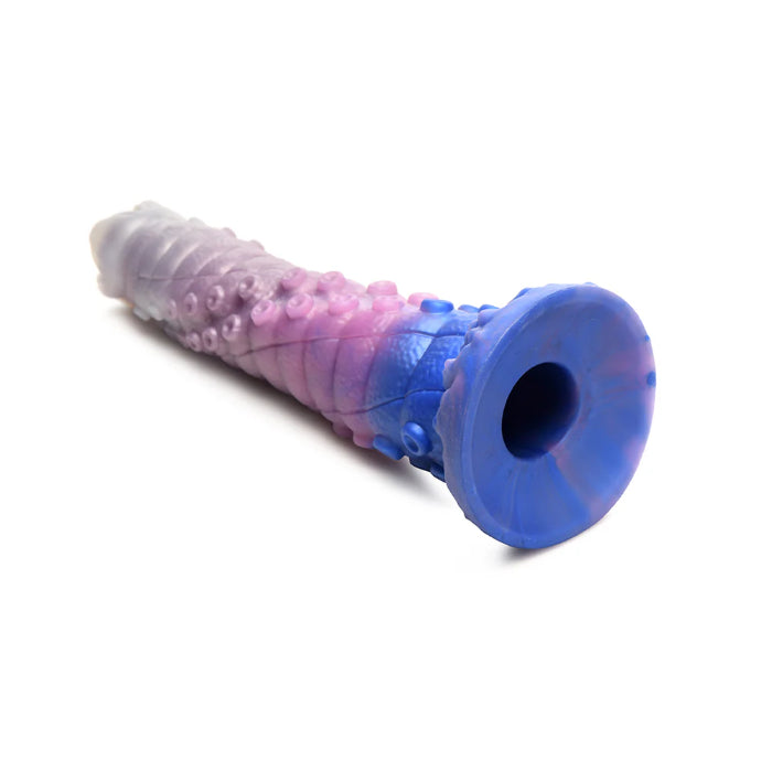 Creature Cocks Tenta-Queen Silicone Ovipositor Dildo Tentacle Textured Fantasy Shaped Harnessable Silicone Dildo with Silicone Eggs