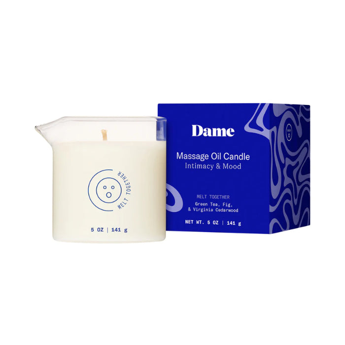 Dame Massage Oil Candle Melt Together Scent Temperature Play Candle