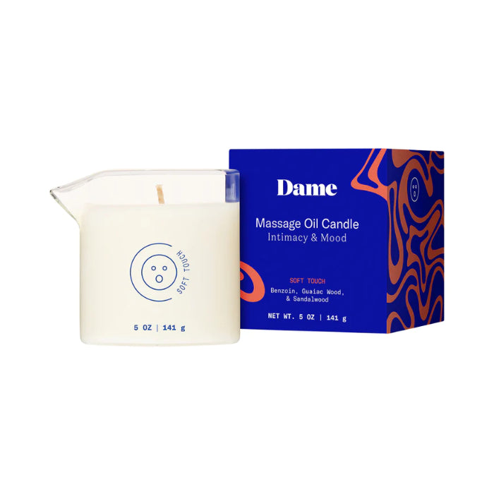 Dame Massage Oil Candle Soft Touch Scent Temperature Play Candle