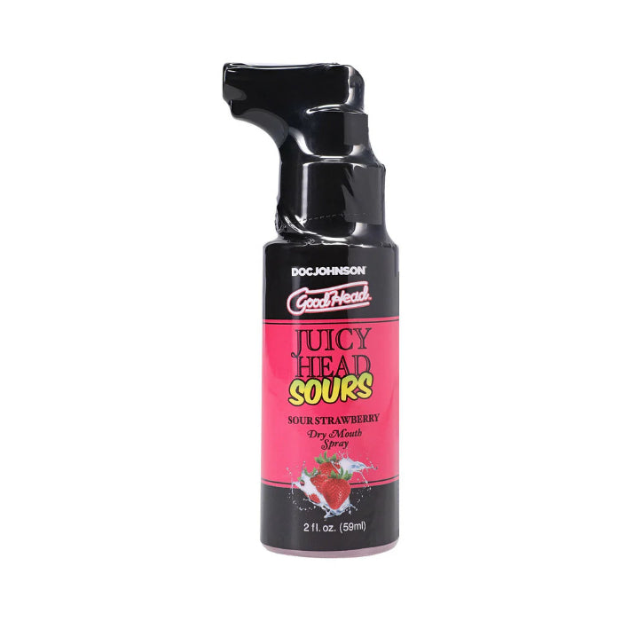 Doc Johnson GoodHead Juicy Head Dry Mouth Mouthwatering Spray Sour Strawberry Flavor
