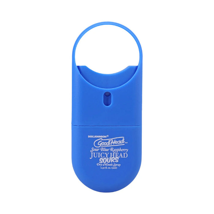 Doc Johnson GoodHead Juicy Head Dry Mouth Mouthwatering Spray To-Go Sour Blue Raspberry Flavor