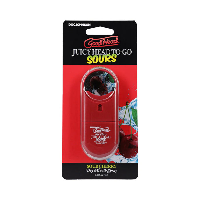 Doc Johnson GoodHead Juicy Head Dry Mouth Mouthwatering Spray To-Go Sour Cherry Flavor
