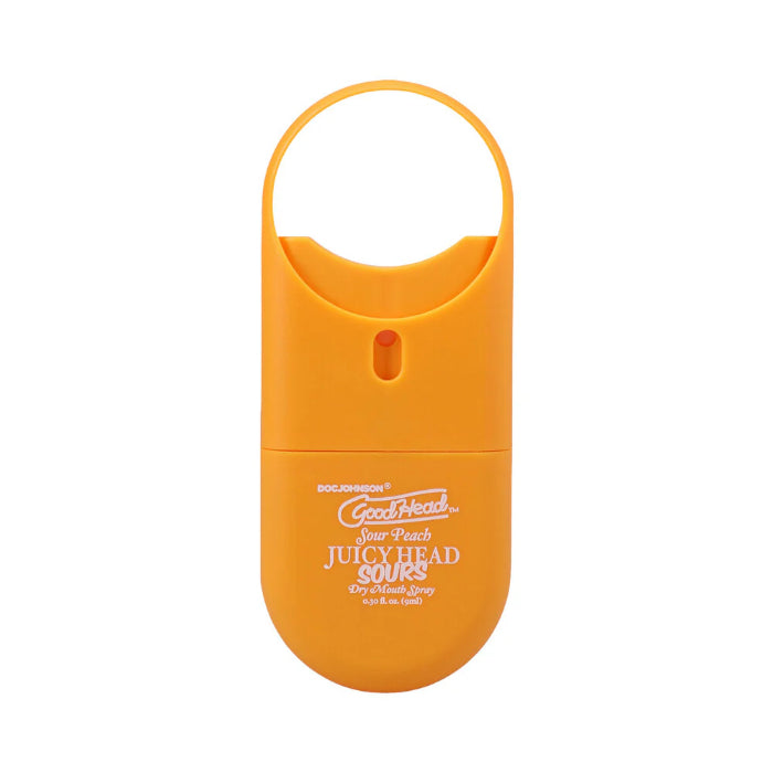 Doc Johnson GoodHead Juicy Head Dry Mouth Mouthwatering Spray To-Go Sour Peach Flavor